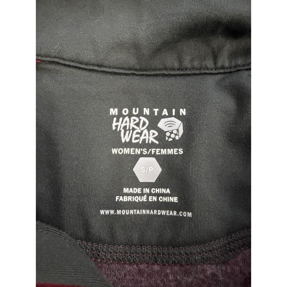 Mountain Hardwear Jacket Women's Small Red Full Zip Wool Blend Sarafin Sweater - Picture 3 of 10